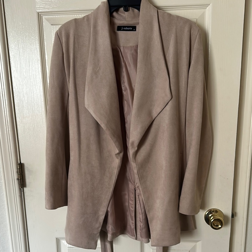 Women's Faux Suede Tan Jacket